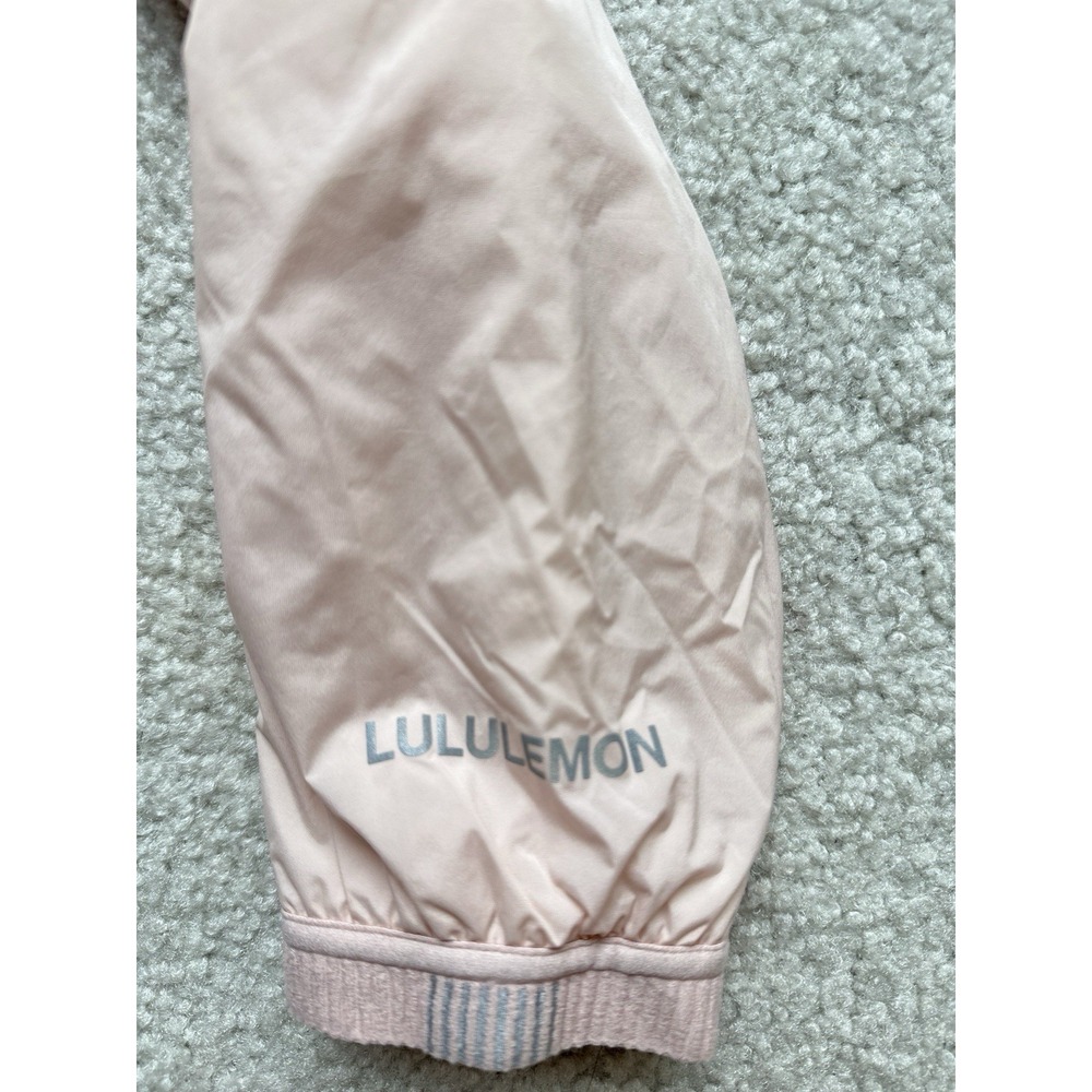 Lululemon Goose Down For It All Jacket Full Zip Hood Size 6 Pink Mist - Picture 8 of 9
